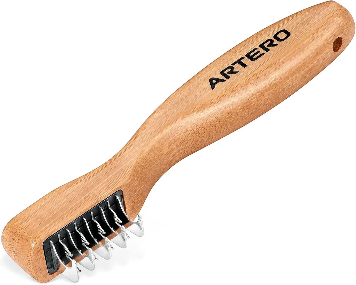 ARTERO Freddy Cortanudos para Perros y Gatos - Cuchilla Desenredante Profesional para Nudos y Enredos - Perro de Agua, Pelo Largo - 5 Hojas + 4 Hojas con Pinchos - Mango Madera Natural