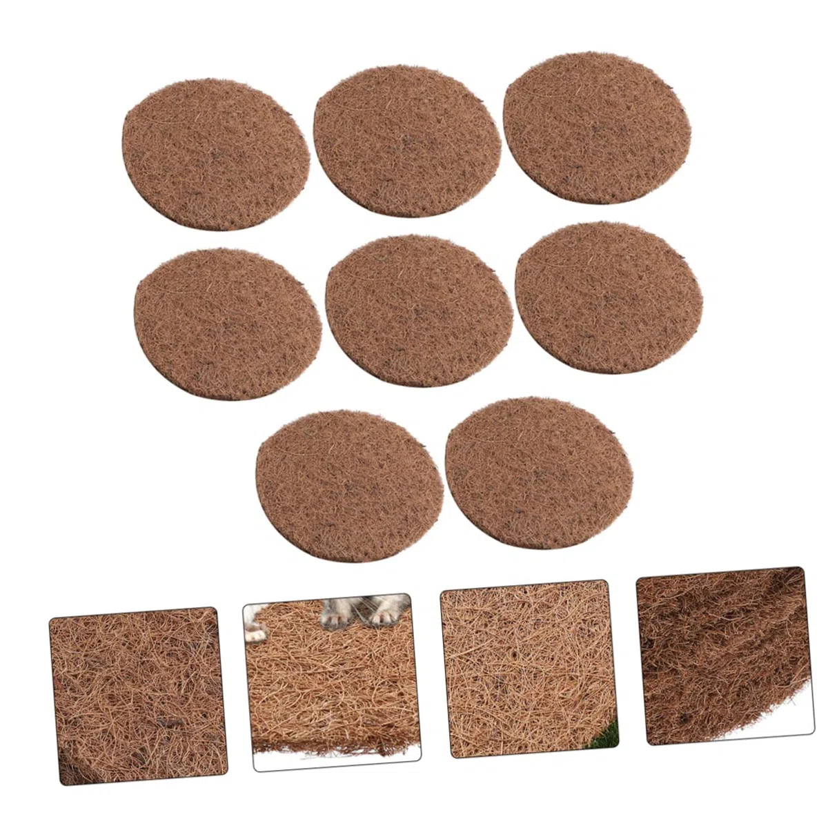 Sosoport Alfombrilla De 8 Uds Alfombrilla Natural para Mascotas Almohadilla para Nido De Pájaro Almohadilla para De Pájaro Alfombrilla para Nido De Paloma Natural Alfombrilla