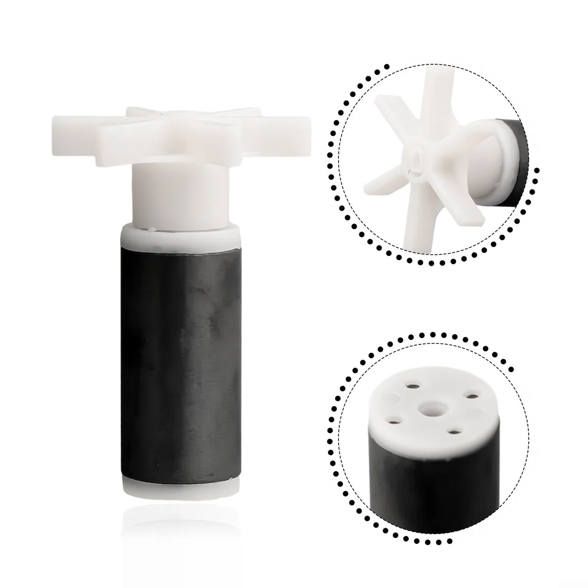 Impulsor de bomba de agua, para impulsor/rotor de bomba de agua, con kit de sellado gratuito 2 tamaños opcionales, para kit de reparación de impulsor de bomba de agua (#2)