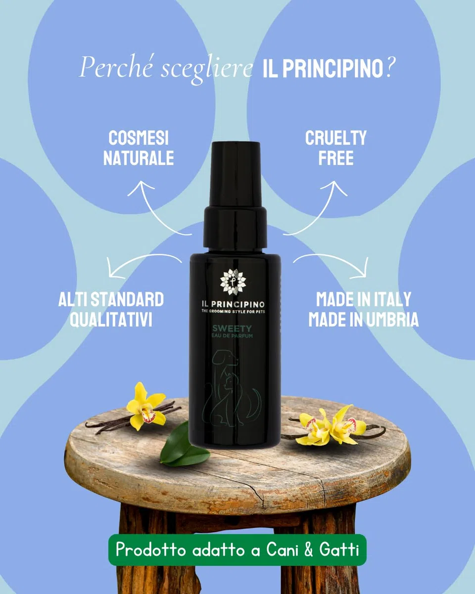 Colonia para perros y gatos natural - Aroma de larga duraciòn, desodorante también apropiado para cachorros spray. 50ml