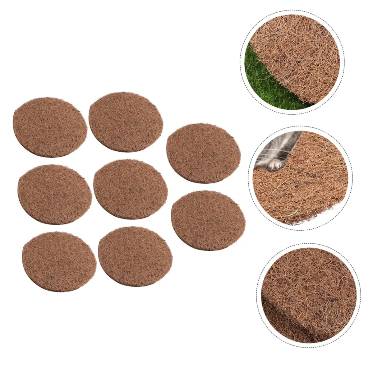 Sosoport Alfombrilla De 8 Uds Alfombrilla Natural para Mascotas Almohadilla para Nido De Pájaro Almohadilla para De Pájaro Alfombrilla para Nido De Paloma Natural Alfombrilla