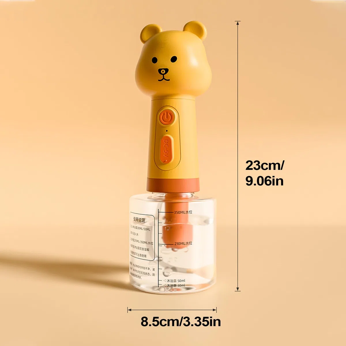 Dog Shampoo Foamer Sprayer - Dog Soap Dispenser | Dogs Shampoo Sprayers | Pet Shampoos Sprayer | Bear Shape Conditioner Foamer For Bathing Coat Maintenance Shedding Season Spa Care