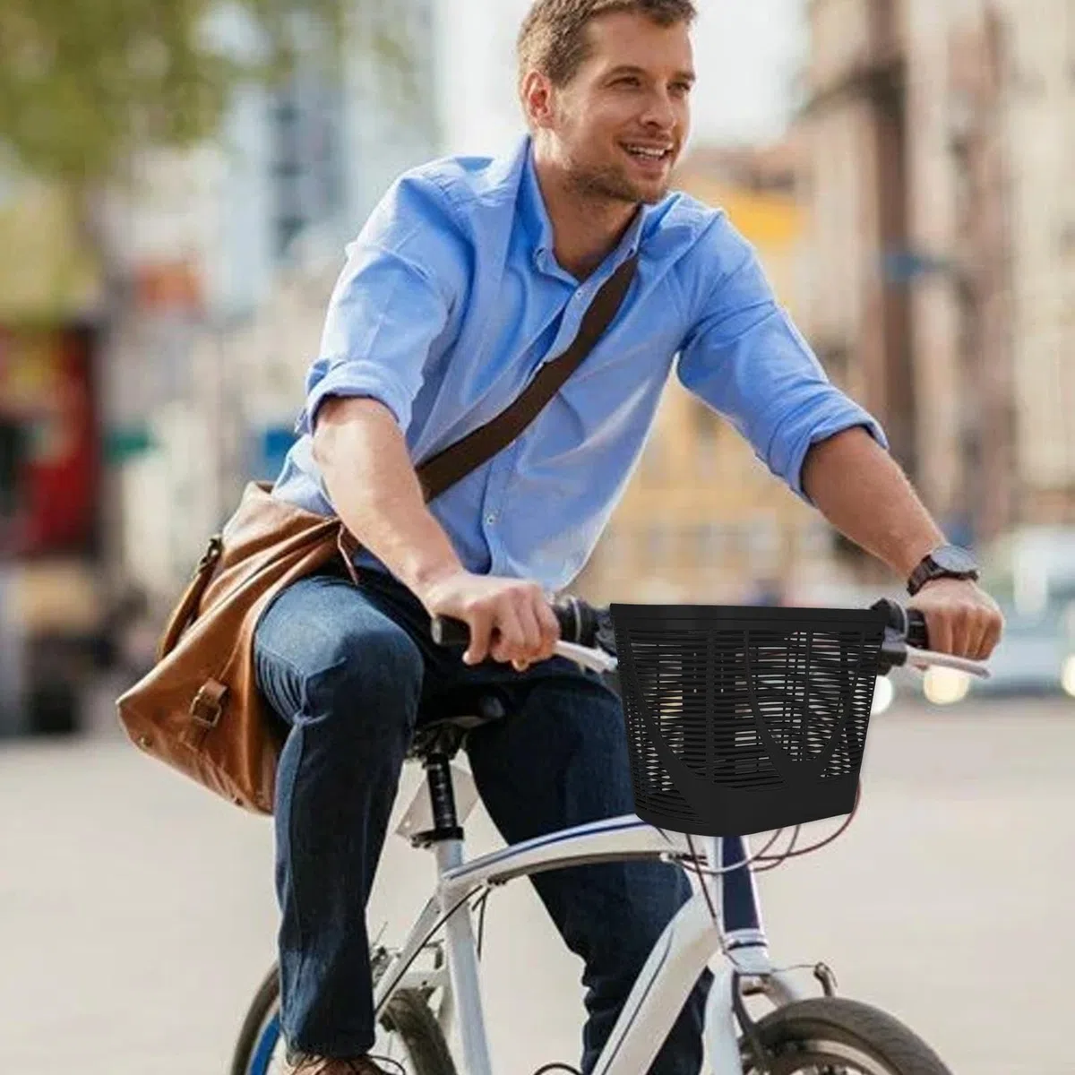 Cesta De Ciclismo Para Adultos, Cesta Delantera De Ciclismo - Transportín para perros y gatos pequeños | Cesta elegante y fácil de instalar para perros y gatos, scooter, para acampar, comestibles y pa
