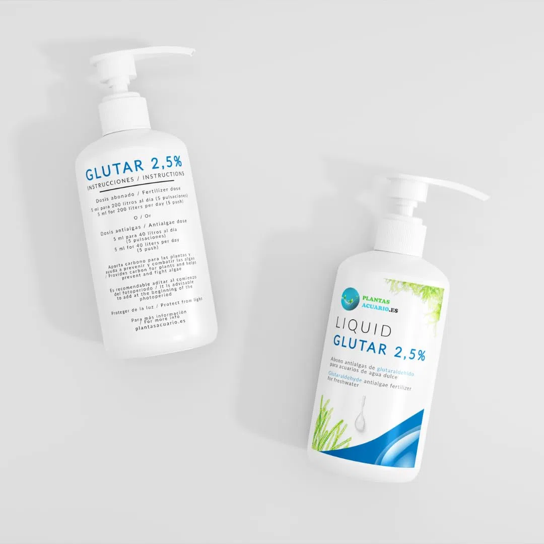 Abono Glutaraldehído para acuarios plantados 1 Litro, Suplemento de Carbono orgánico para Plantas acuáticas