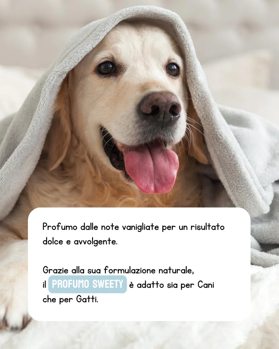 Colonia para perros y gatos natural - Aroma de larga duraciòn, desodorante también apropiado para cachorros spray. 50ml