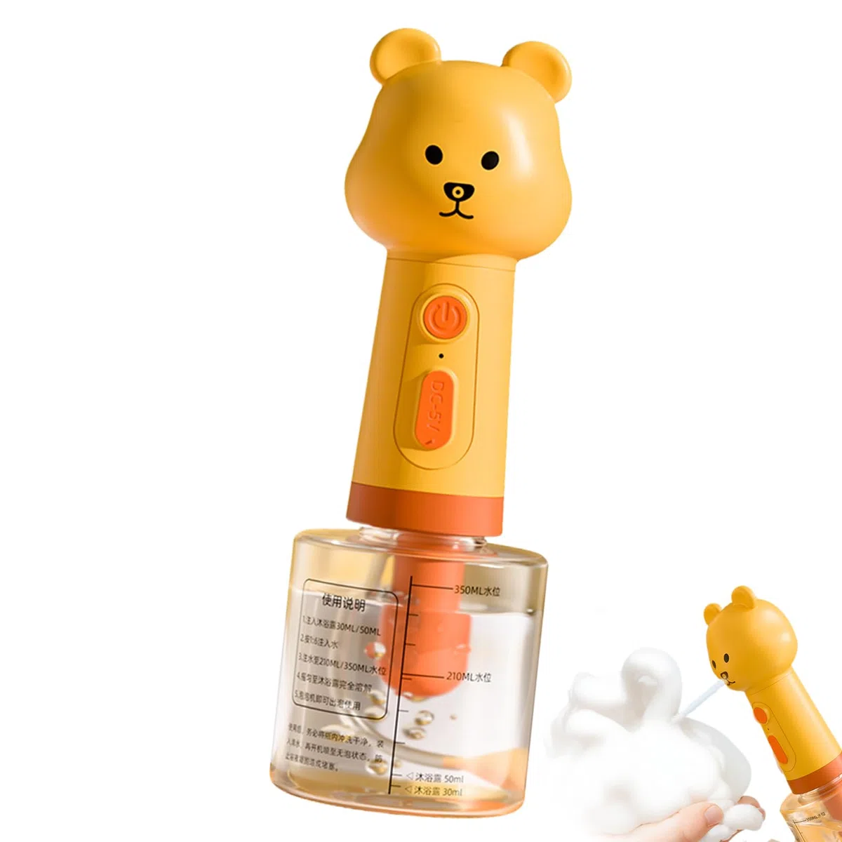 Dog Shampoo Foamer Sprayer - Dog Soap Dispenser | Dogs Shampoo Sprayers | Pet Shampoos Sprayer | Bear Shape Conditioner Foamer For Bathing Coat Maintenance Shedding Season Spa Care
