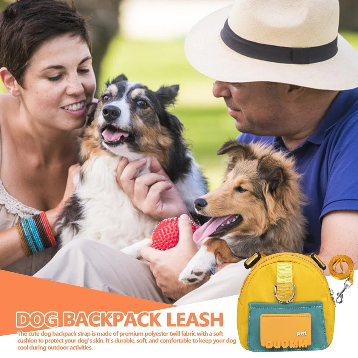 Arnés de alforja para Perros,Sillín para Perros - Bolsa de sillín Arnés para Mascotas Bolsa de golosinas autoportadora - Arnés de la Mochila de la Silla de Montar del Perro