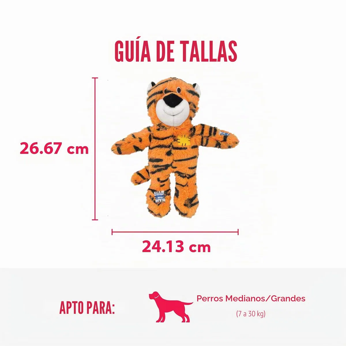 Kong Company 38750936: Wild Knots Dog Toy Tiger MD/LG