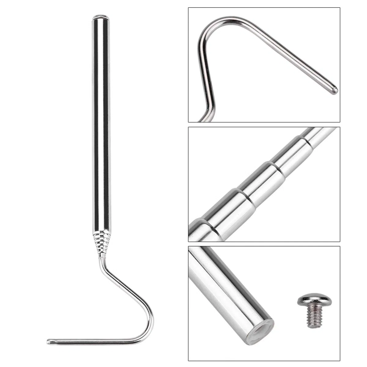 VBESTLIFE Gancho De Serpiente Extensible Portátil Herramienta De Manejo De Serpientes Gancho De Serpiente para Mascota Juguete De Serpiente Mango Antideslizante