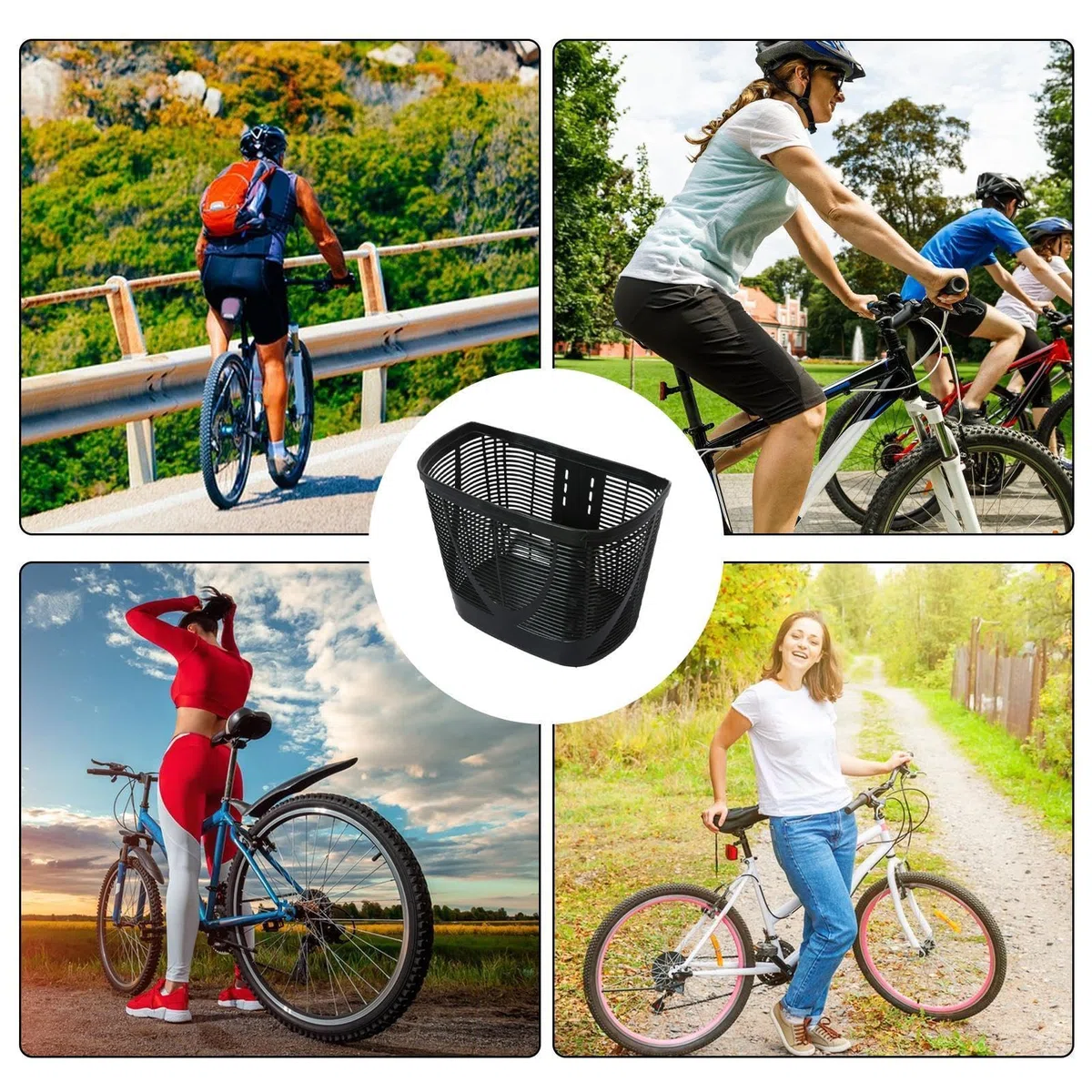 Cesta De Ciclismo Para Adultos, Cesta Delantera De Ciclismo - Transportín para perros y gatos pequeños | Cesta elegante y fácil de instalar para perros y gatos, scooter, para acampar, comestibles y pa