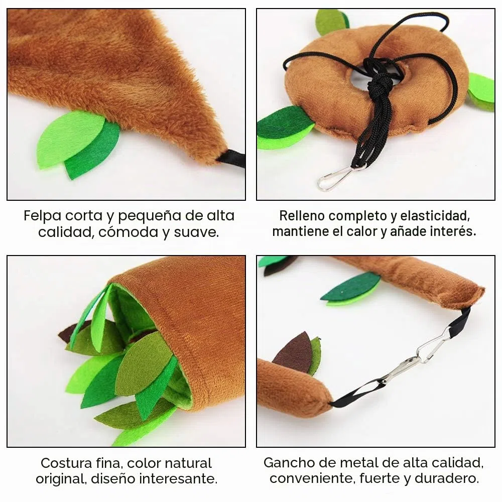LZYMSZ 7PCS Hamaca de Hámster Hurón, Animales Pequeños que Cuelgan Cálida Cama Casa Jaula Nido con Túnel Colgante, Columpio, Teleférico, Puente de Arco, Balancín para Rata Loro Ardilla Jugando