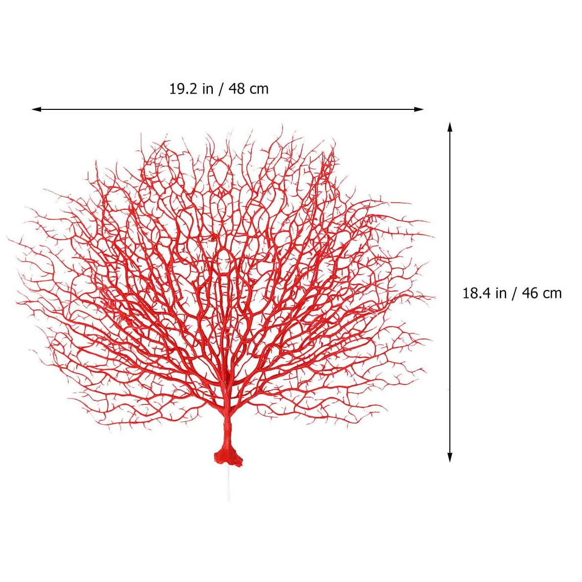 Alipis Adorno de Coral Falso Rojo, Rama de Coral Artificial de Plástico para Decoración de Acuarios y Hogar, Arreglo Decorativo Simulado para Peceras y Proyectos Creativos