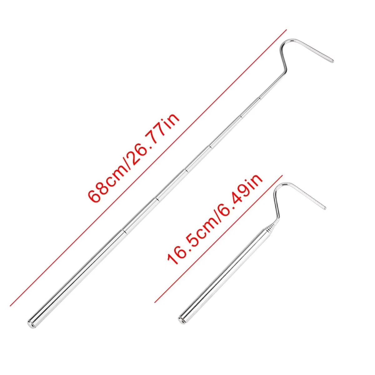 VBESTLIFE Gancho De Serpiente Extensible Portátil Herramienta De Manejo De Serpientes Gancho De Serpiente para Mascota Juguete De Serpiente Mango Antideslizante