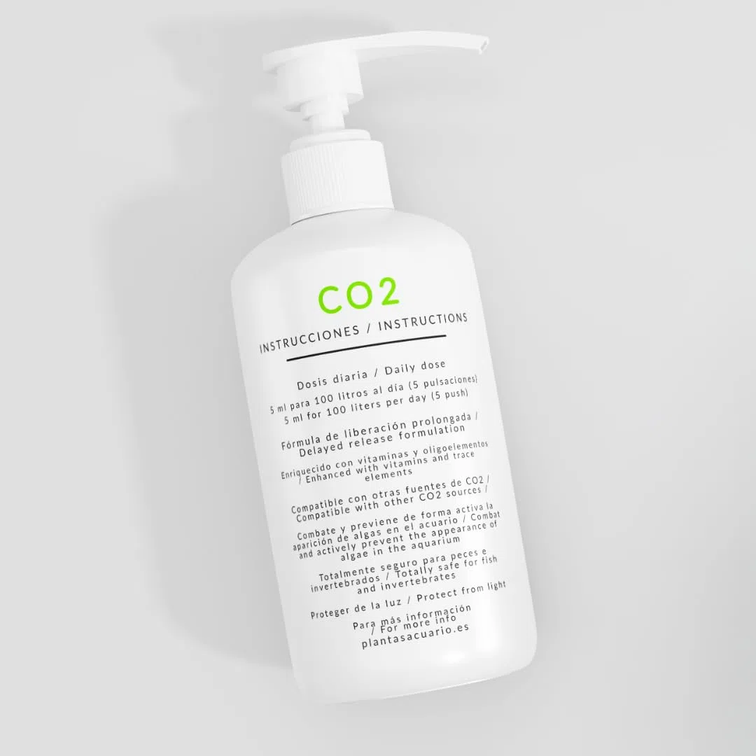 CO2 Abono Líquido para acuarios plantados 1000ml, Transparente