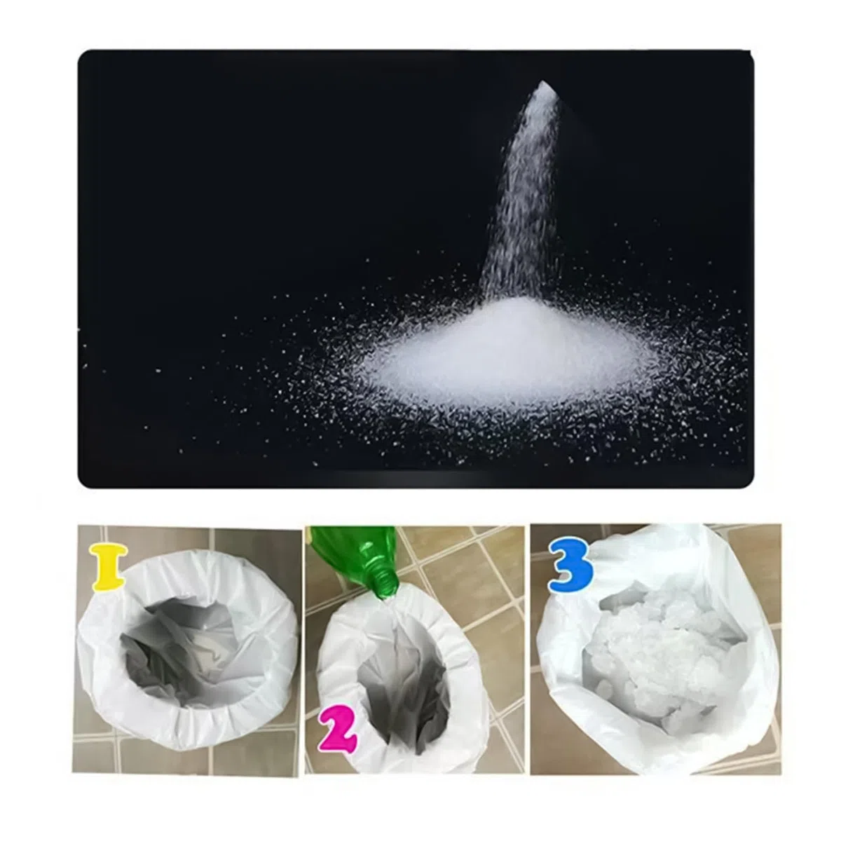 Pee Gel - Gel solidificante de para mascotas, polvo eliminador de olores | Absorbe instantáneamente los residuos líquidos, neutraliza los olores desagradables, fomenta el uso localizado