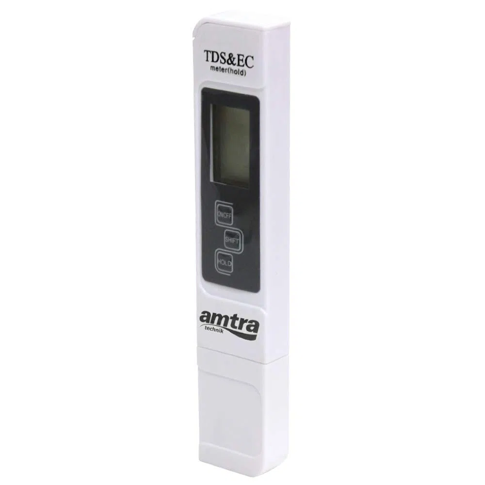Probador De Tds De Confutividad Digital Amtra - Probador De Acuario Digital, Probador De Conductividad De Agua, Con Sistema Atc, Estuche Incluido