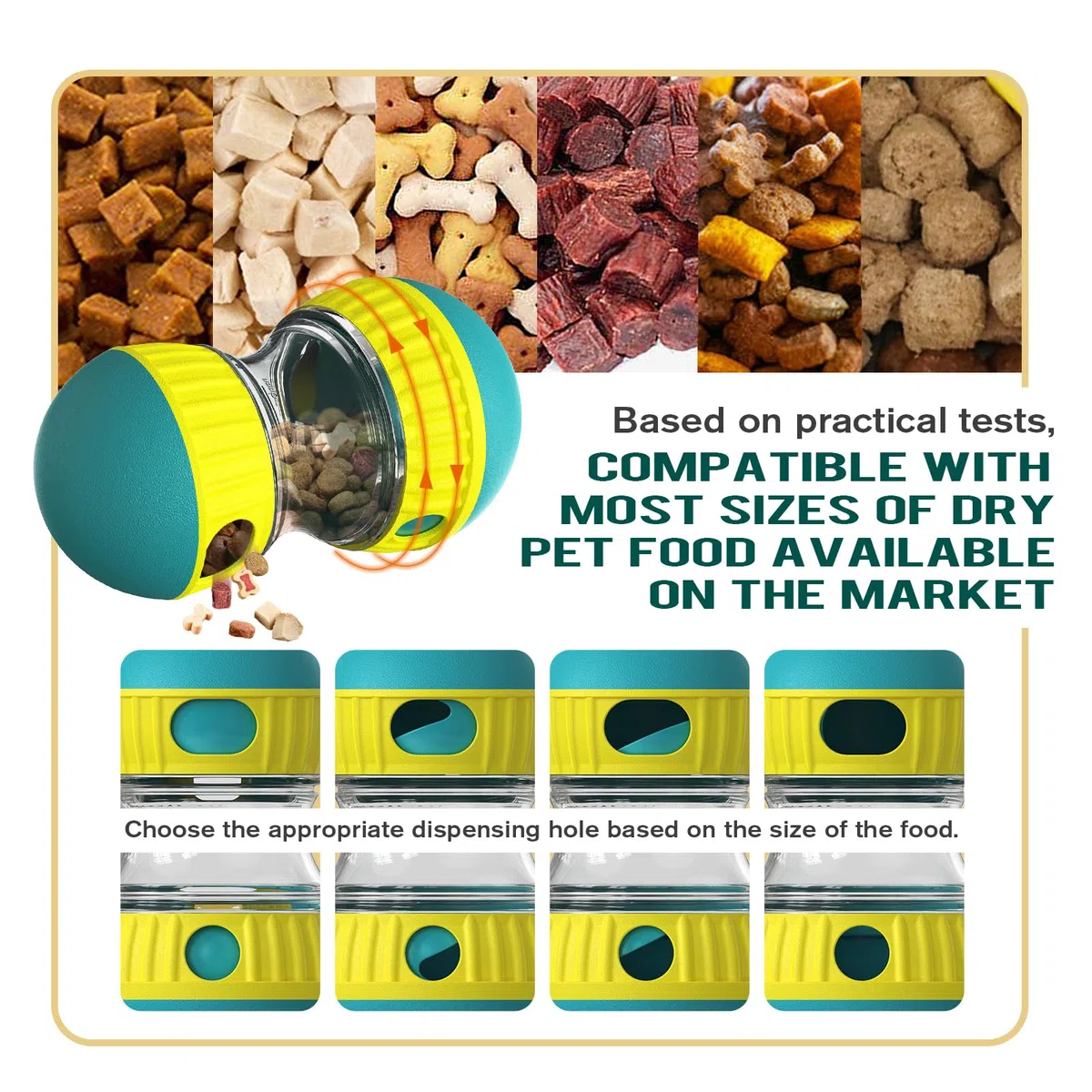 Juguete Interactivo para Perros, Juguete Indestructible para Cachorros, alimentador, dispensador de golosinas, comedero de Rompecabezas para Perros, alimentación Lenta para Razas masticables