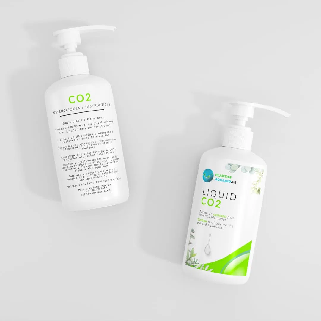 CO2 Abono Líquido para acuarios plantados 1000ml, Transparente