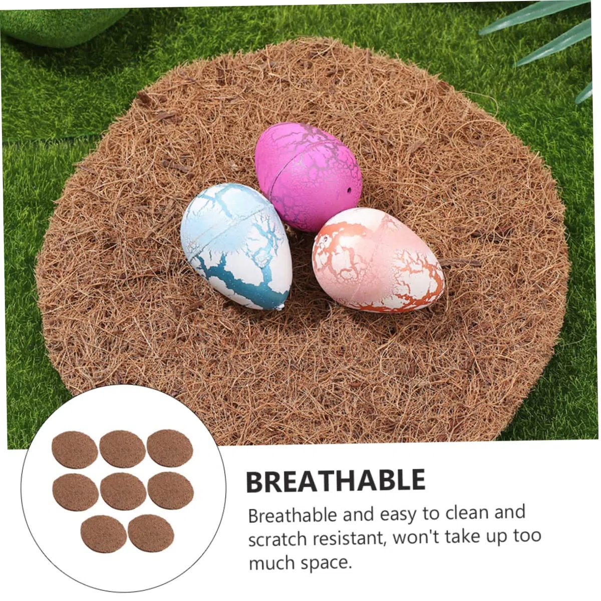 Sosoport Alfombrilla De 8 Uds Alfombrilla Natural para Mascotas Almohadilla para Nido De Pájaro Almohadilla para De Pájaro Alfombrilla para Nido De Paloma Natural Alfombrilla