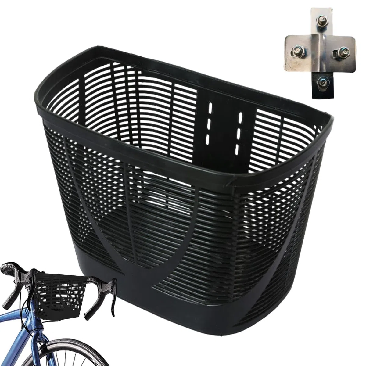 Cesta De Ciclismo Para Adultos, Cesta Delantera De Ciclismo - Transportín para perros y gatos pequeños | Cesta elegante y fácil de instalar para perros y gatos, scooter, para acampar, comestibles y pa