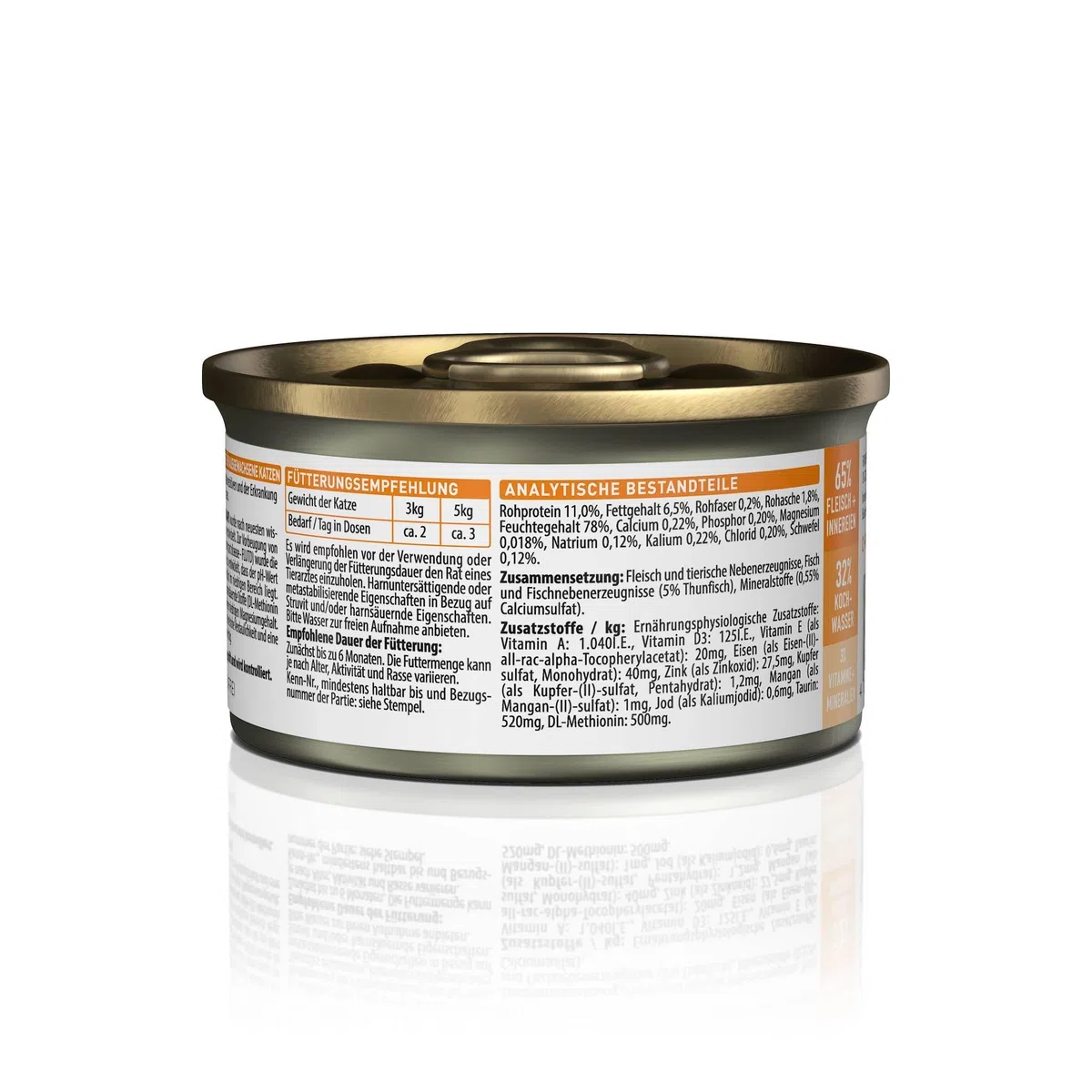 Kattovit - Alimento húmedo urinario para Gatos | Comida húmeda para Gatos como alimento Completo en Lata. Alimento dietético para Gatos Adultos con trastornos urinarios | 12 x 85 g de atún