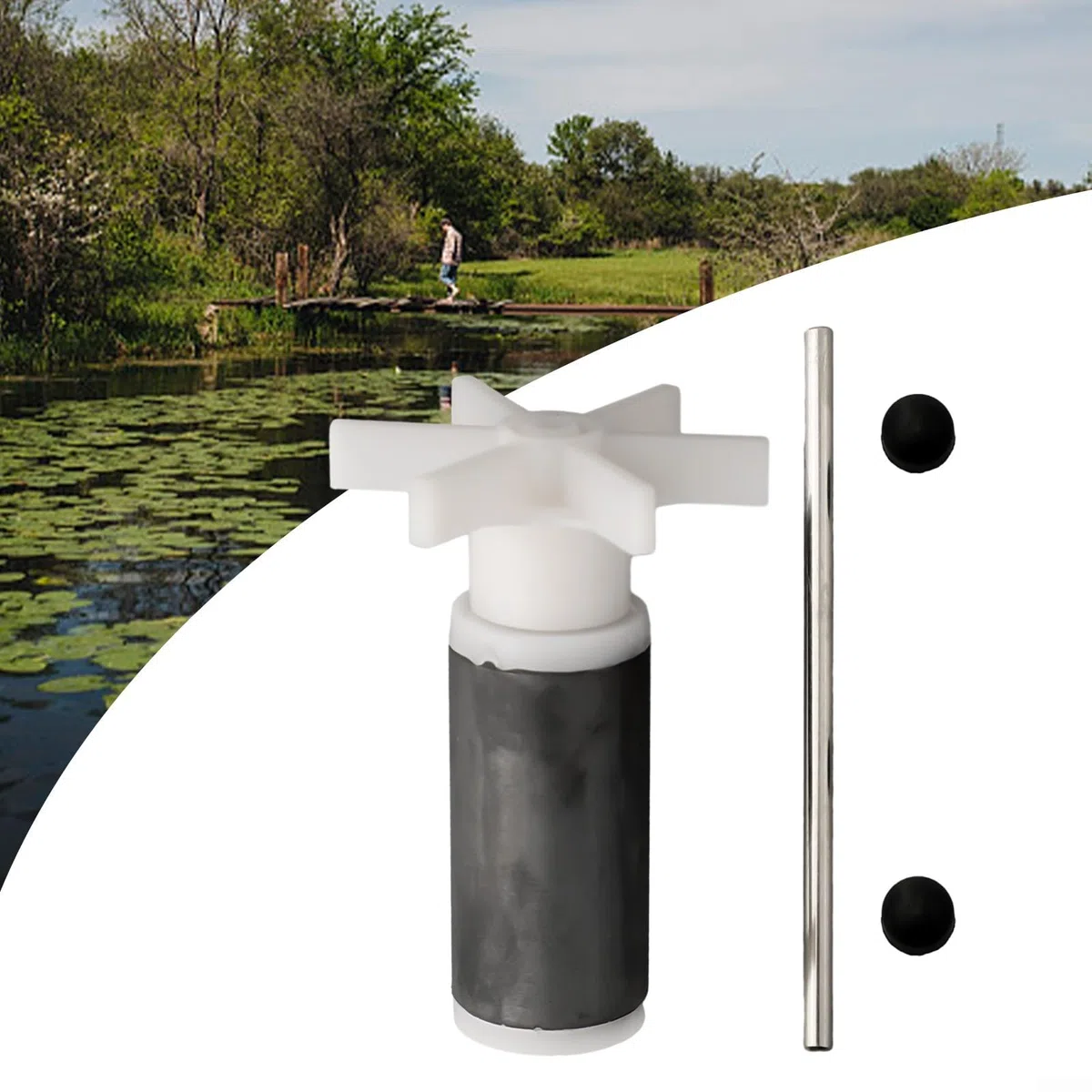Impulsor de bomba de agua, para impulsor/rotor de bomba de agua, con kit de sellado gratuito 2 tamaños opcionales, para kit de reparación de impulsor de bomba de agua (#2)