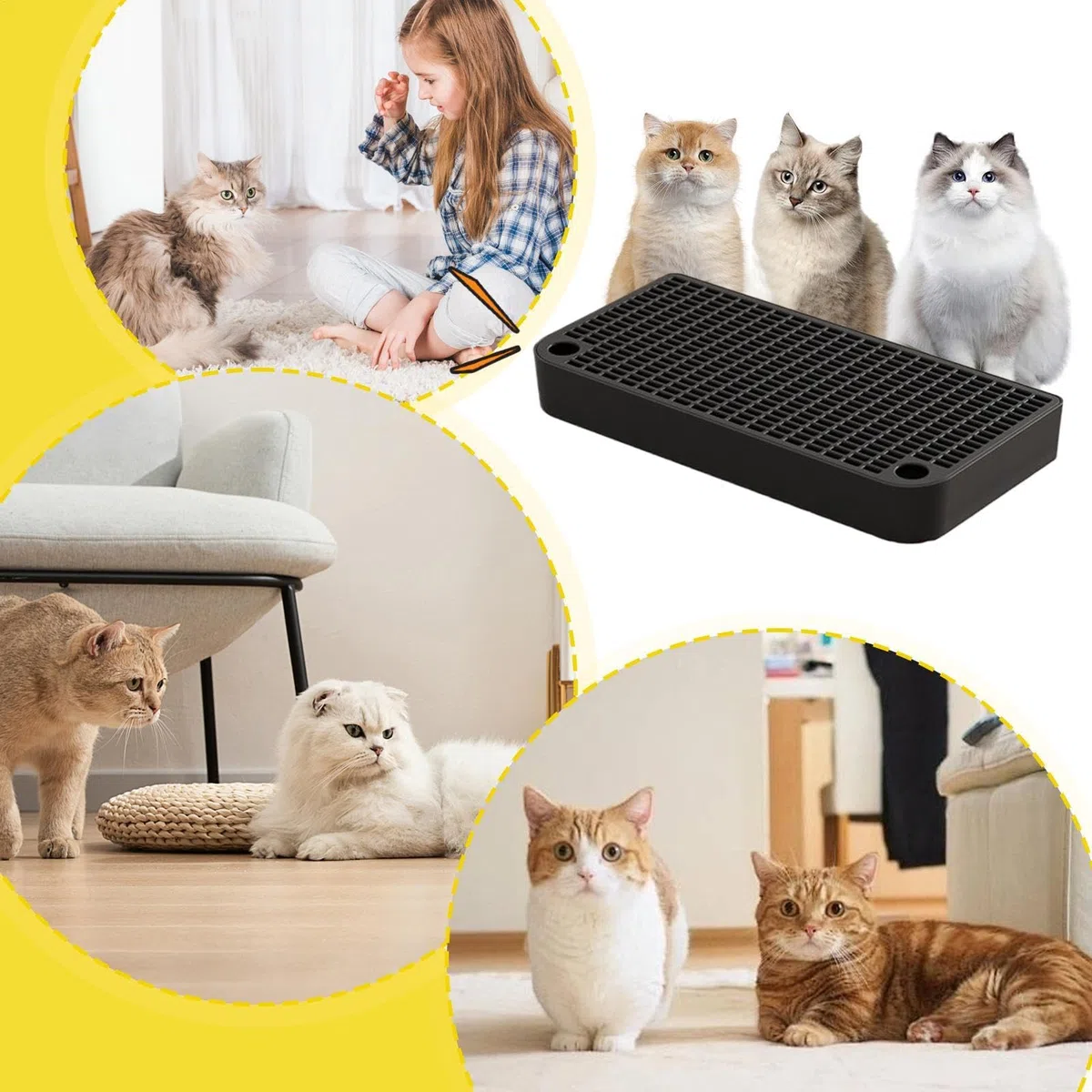 Escalón para Caja de, Trampa de de Doble con función de Filtro, Pedal de rampa de Inodoro Impermeable de 12.6 x 6.3 Pulgadas, para Mascotas, Conejos, Animales, Mejora la Limpieza y