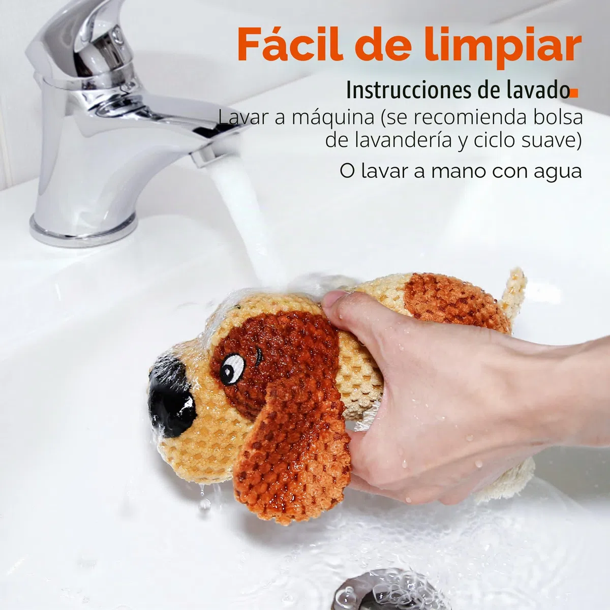 Iokheira Juguete Perro Indestructible Navidad - Juguetes Interactivos para Perros Grandes Cachorro Hablan Chirriantes, Anti-Estres y Ansiedad, Mordedores y Peluche‌ Marrón