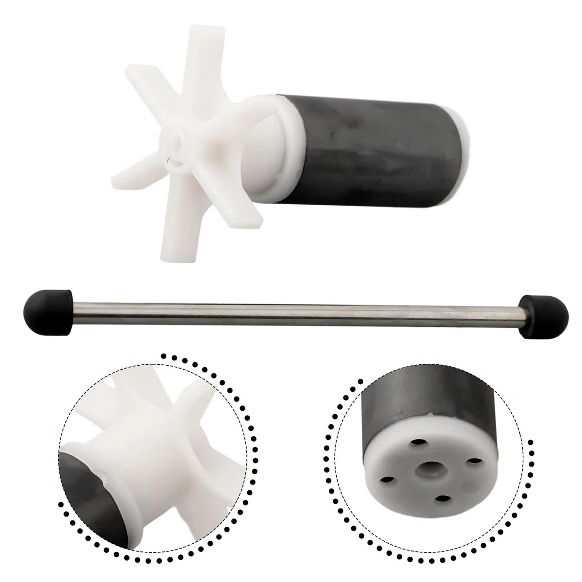 Impulsor de bomba de agua, para impulsor/rotor de bomba de agua, con kit de sellado gratuito 2 tamaños opcionales, para kit de reparación de impulsor de bomba de agua (#2)